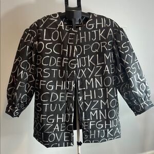 Love Moschino Black and White Black Board Jacket. 8.